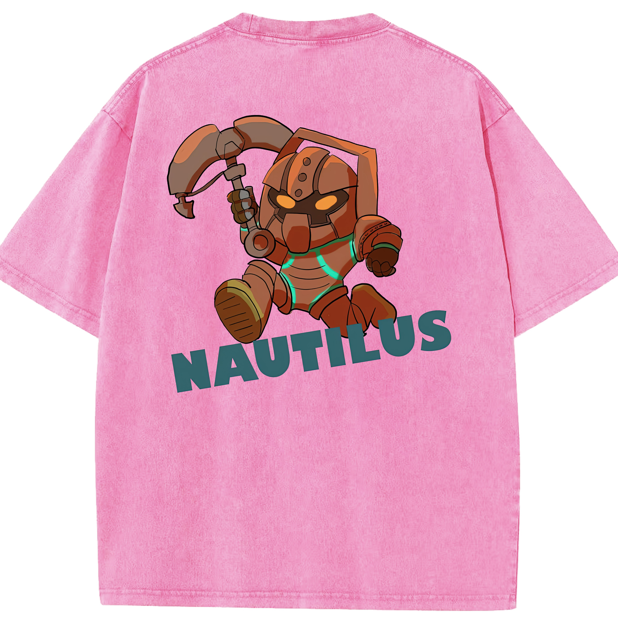 リーグ・オブ・レジェンド League of Legends LOL 綿100% ヴィンテージ風 半袖Tシャツ（背面プリント）